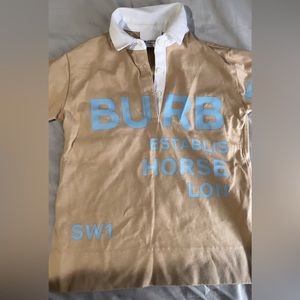 Tan and blue dress 12m